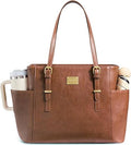 Country Leather Vintage Leather Laptop Tote Bag for Women – 15.6" Professional Work & Office Bag