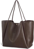 Country Leather Oversized Tote Bag – Premium PU Leather Weekender & Travel Handbag